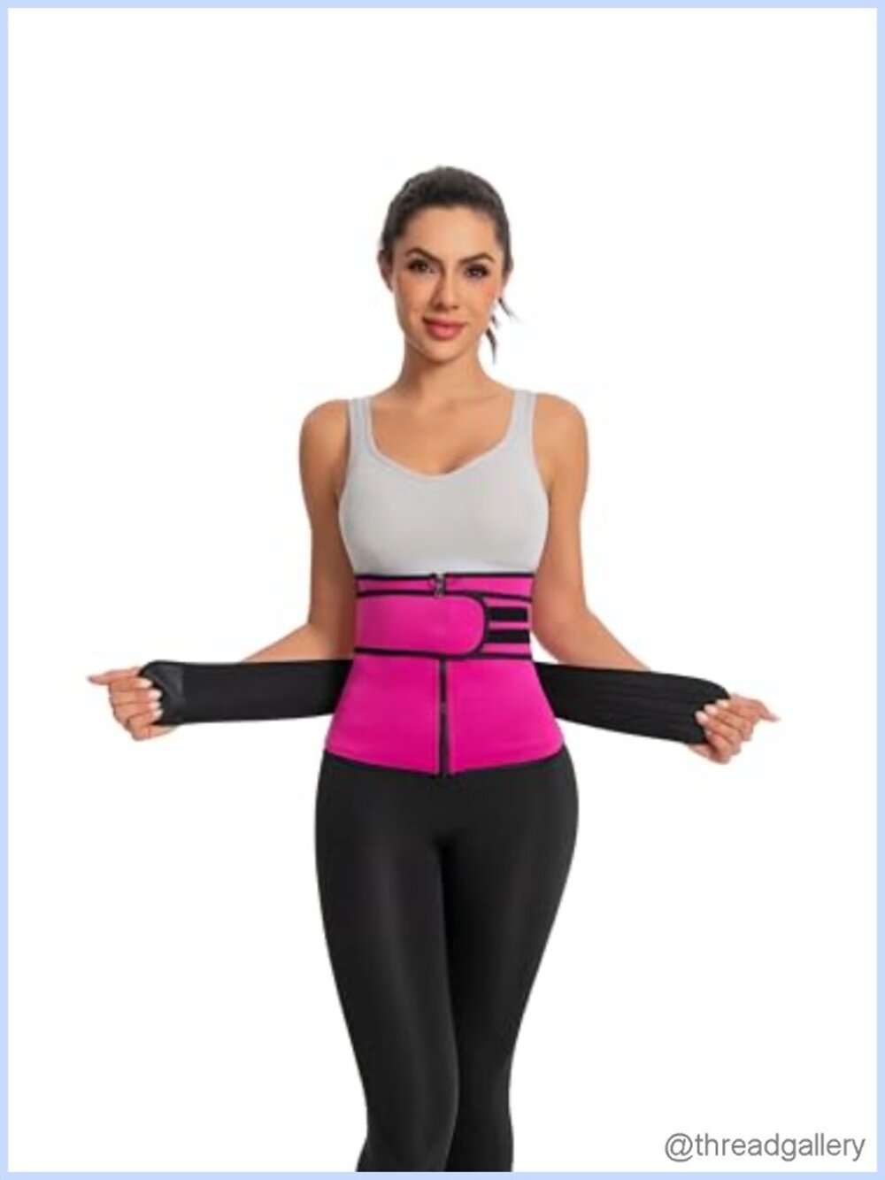 Neoprene Waist Trainer Shapewear Tummy Control Postpartum Support Zipper
